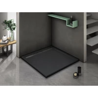 Душевой поддон из литьевого мрамора 90x90 см WeltWasser WW TRS  90 STONE-BL 10000004412