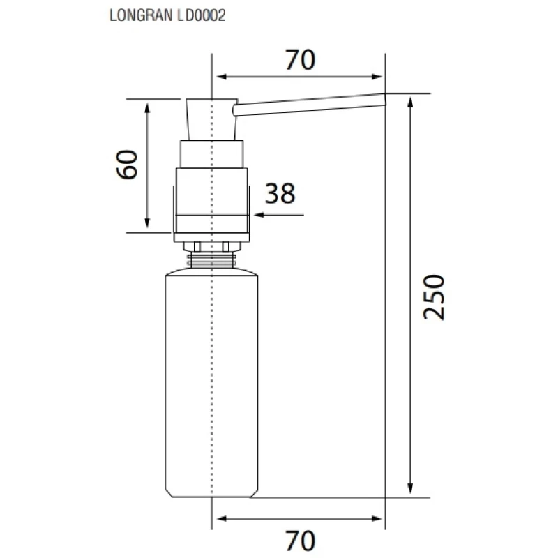Дозатор Longran Classic LD0002 BR Дозатор Longran Classic LD0002 BR
