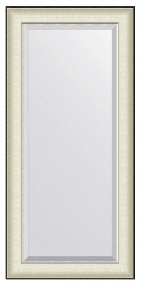 Зеркало 54х114 см белая кожа с хромом Evoform Exclusive BY 7453 - фото 1