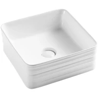 Раковина-чаша CeramaLux W1531А 38,5x38,5 см, накладная, белый