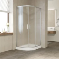 Душевой уголок Vegas Glass ZS-F NOVO h2000 110*100 07 02 110x100 см, профиль матовый хром, стекло шиншилла