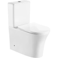 Унитаз-компакт Ceruttispa Adige CT7836 безободковый, с сиденьем микролифт, белый