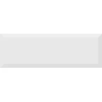 Плитка Monocolor Biselado Brillo Perla 10x30