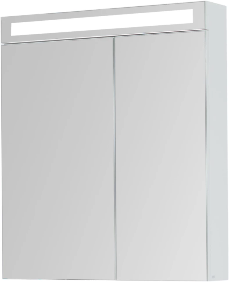 Зеркальный шкаф 70x80 см белый глянец L Dreja Max 77.9007W зеркальный шкаф dreja point 70x80 99 9033