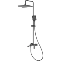 Душевая система Splenka S01.24.09 320x210 мм, со смесителем, графит матовый