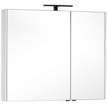 Изображение товара зеркальный шкаф 99,5х85,1 см белый aquanet тулон 00183393