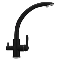 Смеситель для кухни с подключением к фильтру Ulgran уголь UQ-017-07