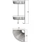 Полка угловая 22x22 см Savol S-L5854-2 Полка угловая 22x22 см Savol S-L5854-2 - 2
