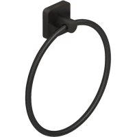 Полотенцедержатель кольцо Kludi Vela S 25978N2 оружейная сталь матовый