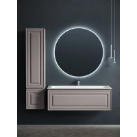 Комплект мебели серый матовый 121 см Sancos Very VR120SM + CN7017 + SF1000