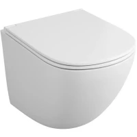 Унитаз подвесной OWL 1975 Vind OWLT190302 безободковый, с сиденьем микролифт, белый