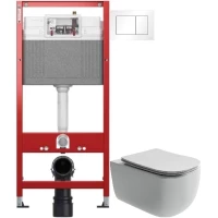Комплект подвесной унитаз Ceramica Nova Noel CN3013 + система инсталляции Tece 9400413