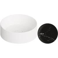 Раковина-чаша Alice Spy Marquinia 34230186 40x40 см, накладная, черный мрамор