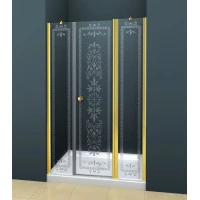 Душевая дверь распашная Cezares Royal Palace 175 см прозрачное с матовым узором ROYAL PALACE-A-B-13-90+60/30-CP-G