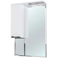 Зеркальный шкаф 55x100 см белый глянец L Bellezza Альфа 4618808002018