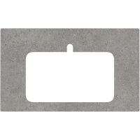 Столешница 80 см серый матовый для раковин встраиваемых сверху Kerama Marazzi Plaza Next Фондамента PL2.DL500900R\80