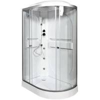 Душевая кабина 120x80x215 см Deto L602LGM+EL прозрачное