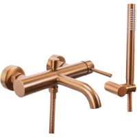 Смеситель для ванны Rea Lungo REA-B1115 с душевым гарнитуром, медь матовая