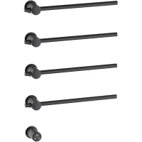 Полотенцесушитель электрический Timo Saona 040/03SM 798x449, встраиваемый, МЭМ левый/правый, черный матовый