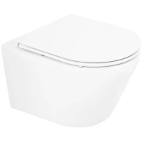 Унитаз подвесной BelBagno Tre BB8001CHR/SC безободковый, с сиденьем микролифт, белый