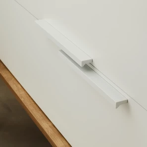 Изображение товара пара ручек для мебели под раковину белый сатин jacob delafon vivienne eb1589-f30