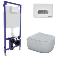 Комплект подвесной унитаз Berges Ego + система инсталляции Berges Novum D7 047237