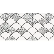 Декор LB-Ceramics Эллен черно-белый 20x40