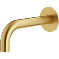 Излив для ванны Plumberia Selection IXO SPT0058OB 212 мм, золотой матовый