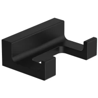 Крючок Wonzon & Woghand Eclipse WW-9125-BL двойной, для ванны, черный