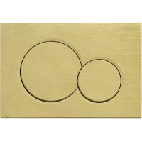 Кнопка смыва Cezares Stylus STYLUS-BTN-BORO для инсталляции, золотой матовый