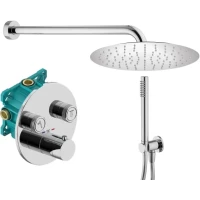 Душевой комплект Plumberia Selection PSBOX KITPSB02CR 250 мм, с термостатом, хром