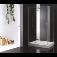 Душевой уголок Cezares Bergamo 120x80 см прозрачное стекло BERGAMO-W-AH-1-120/80-C-Cr-L