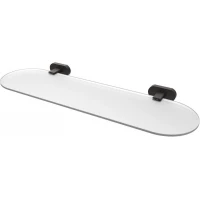 Полка стеклянная Creavit Planet PL18801-S(MA.PL18801-S)  50 см, черный матовый
