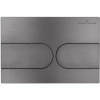 Кнопка смыва Wonzon & Woghand WW-IB233-BGM для инсталляции, темный графит матовый