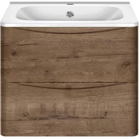 Тумба с раковиной дуб винтаж 59,4 см Vincea Paola VMC-2P600VO + VCB-2VP600W