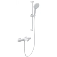 Термостат для ванны Wonzon & Woghand Solid WW-C2011-A-MW с душевым гарнитуром, белый матовый