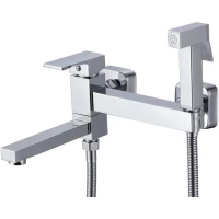 Смеситель для ванны D-Lin D181201 с гигиеническим душем, хром