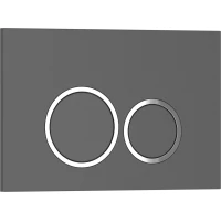 Кнопка смыва Iberica Blanca Esti-O IB.B082.007.000 для инсталляции, серый матовый/хром/серый матовый