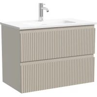 Тумба под раковину Sancos Snob R SNR70/39CE 69 см, подвесная, бежевый матовый