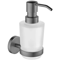 Дозатор для жидкого мыла Timo Saona 13039/18 210 мл, настенный, вороненая сталь