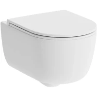 Унитаз подвесной Damixa Sirius DX86C1800SC безободковый, с функцией биде, с сиденьем микролифт, белый