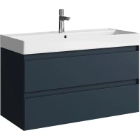 Тумба под раковину Aqwella 5 Stars Geometria GE01102GRM 99,2 см, подвесная, серый матовый