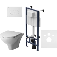 Комплект подвесной унитаз + система инсталляции Am.Pm Gem Pro C L IS70101.901700