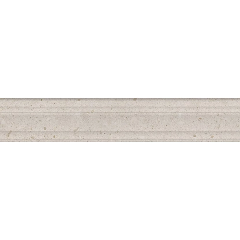 Керамическая плитка Kerama Marazzi Бордюр Риккарди бежевый матовый структура обрезной 40x7,3x2,7 BLF011R
