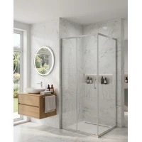 Душевой уголок MaybahGlass MGY-2639-5 185x80 см, профиль матовый хром, стекло прозрачное