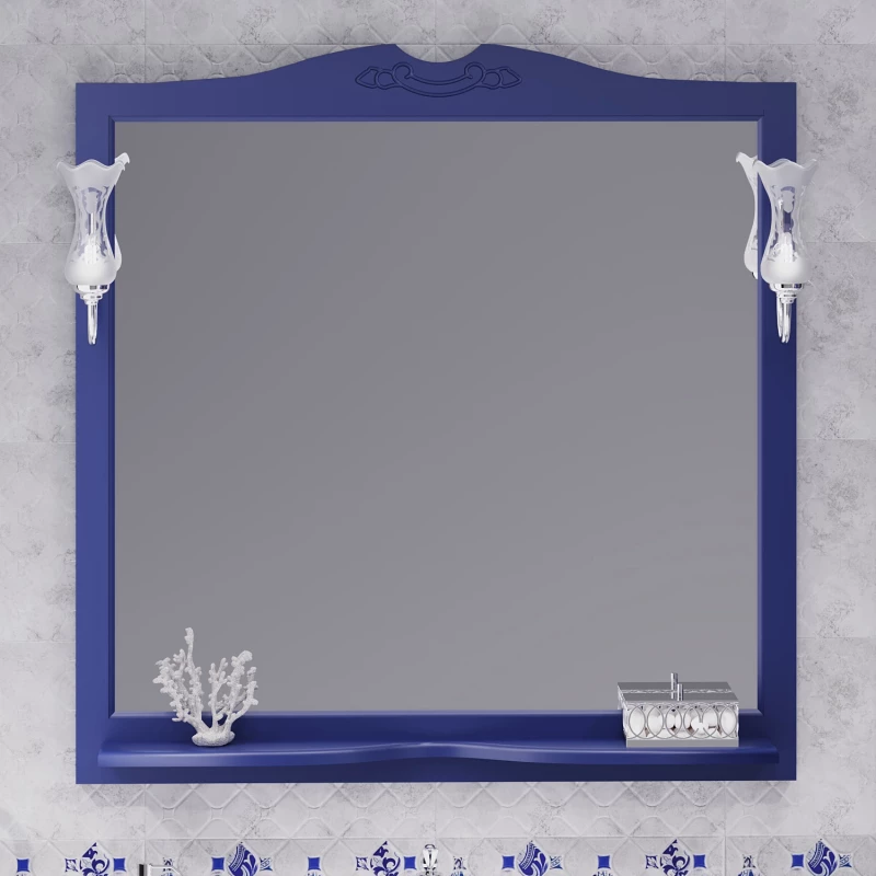 Зеркало 101х102,6 см сапфир Opadiris Валери 00-00007038 с выключателем
