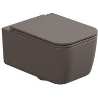 Унитаз подвесной GSG Brio BRWCSO029 безободковый, коричневый матовый