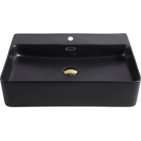 Раковина-чаша Armadi Art Vallessi 875 60x42 см, накладная, черный матовый