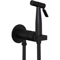 Гигиенический душ Paini Castello Round CAYO442R со смесителем, черный матовый