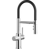 Смеситель для кухни Blanco Catris-S 526705 с подключением к фильтру, гибким изливом, хром